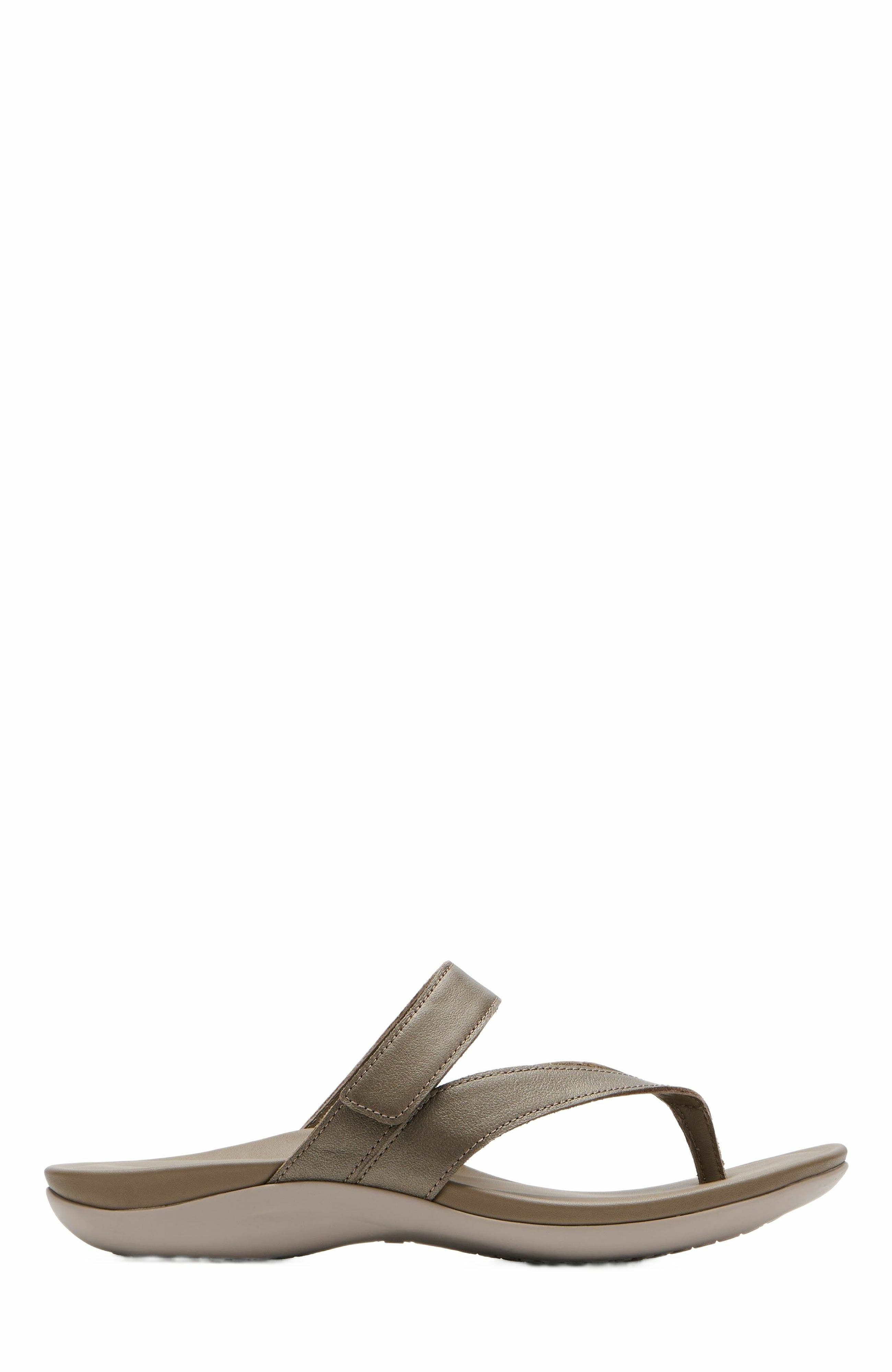 ABEO Oasis Thong Sandal, Alternate, color, Fossil - Regular