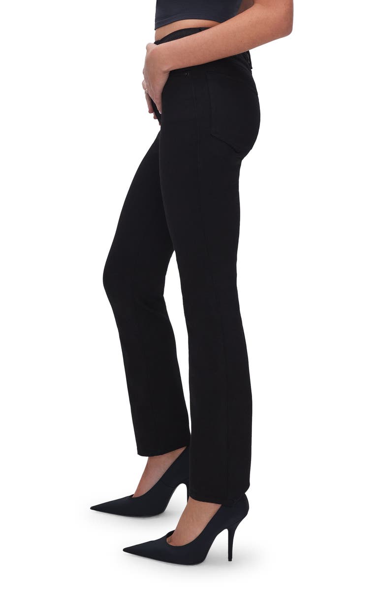 Good American Good Classic Crossover High Waist Jeans, Alternate, color,