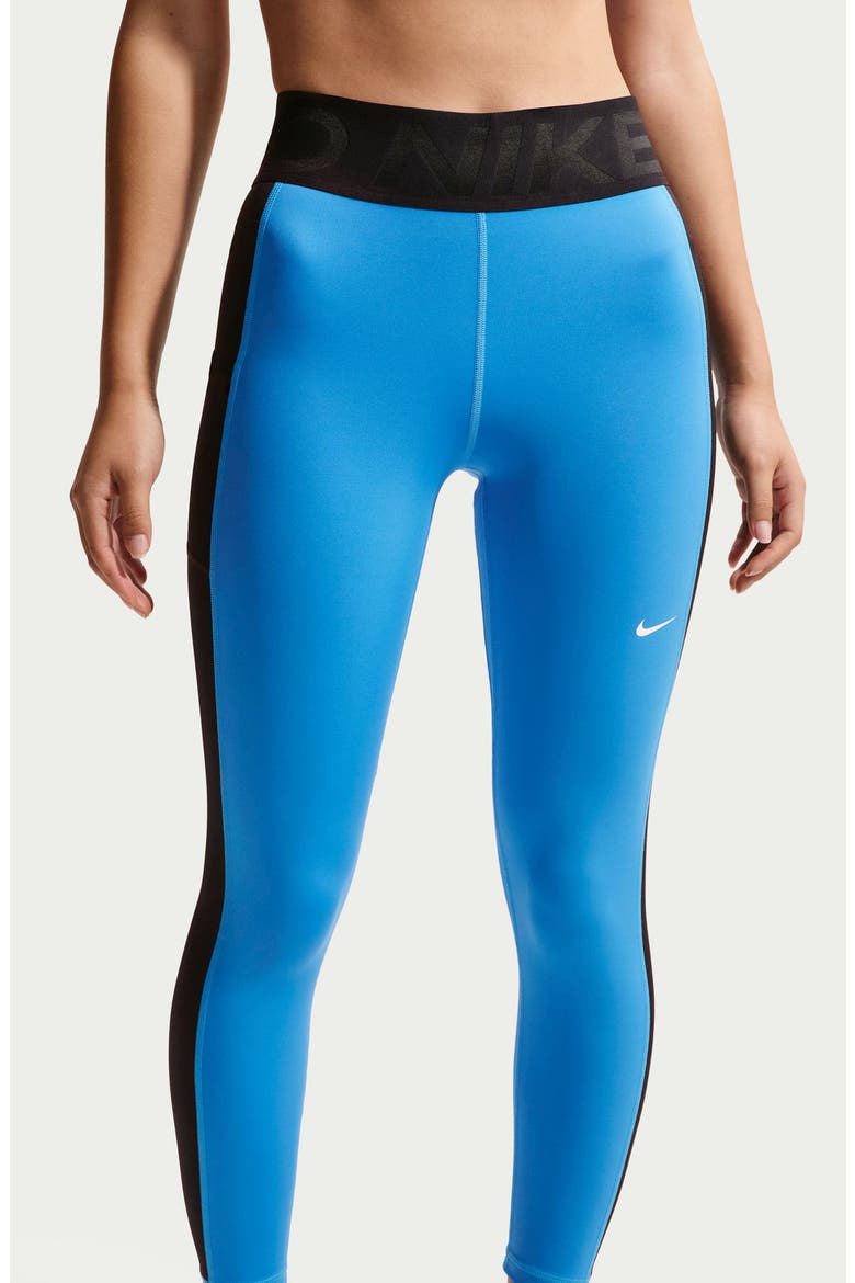 Pro Sculpt High Waist 7/8 Leggings, Alternate, color, LIGHT PHOTO BLUE/ BLACK/ WHITE
