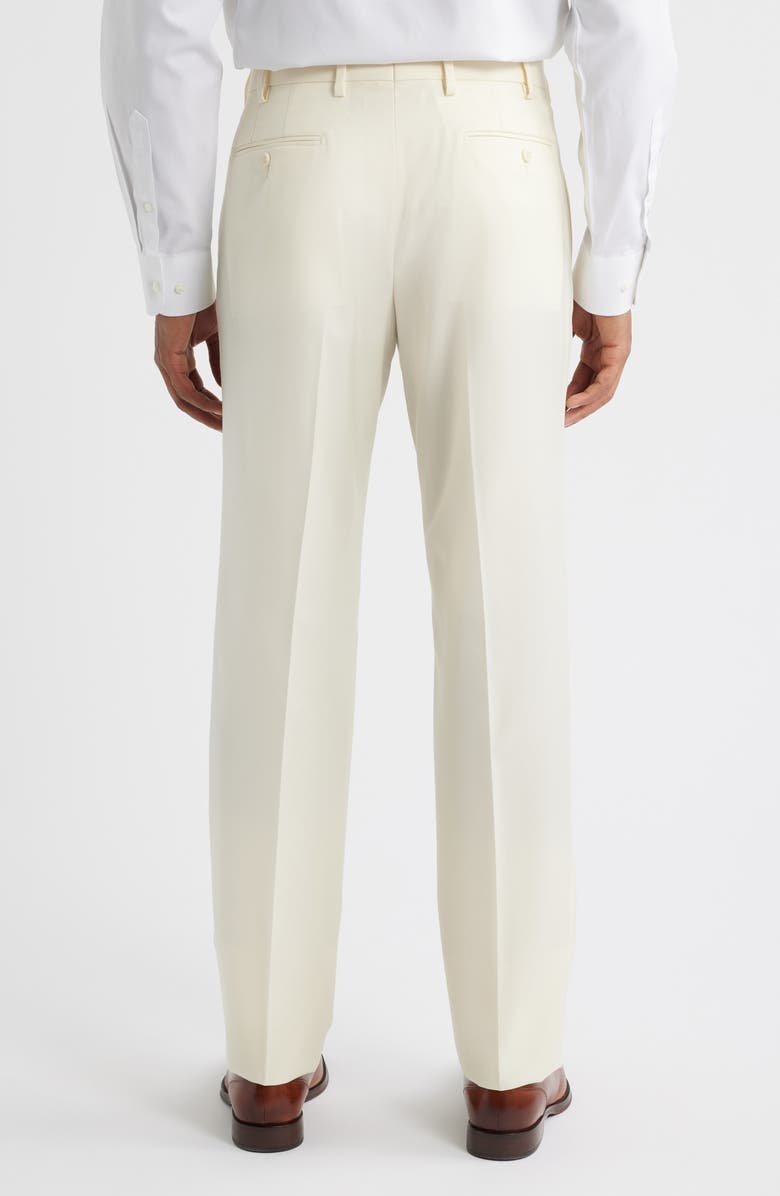 Zanella Devon Super 110s Serge Trousers, Alternate, color, White