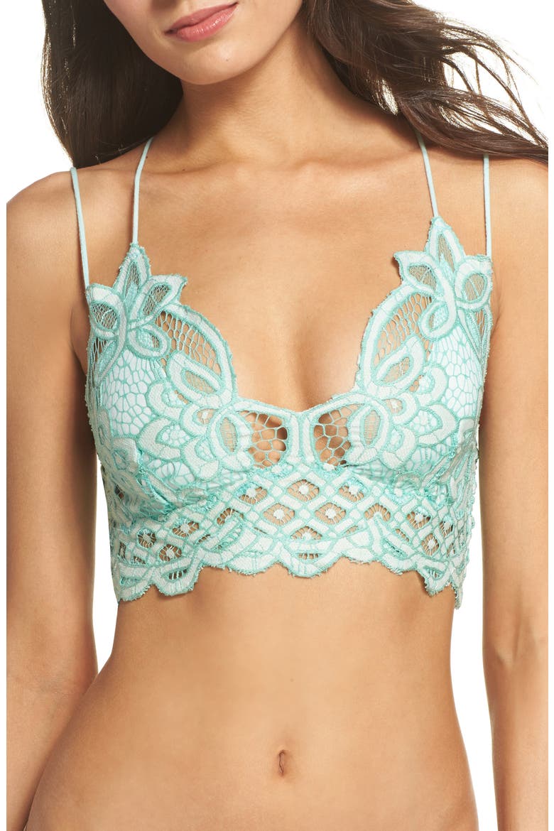 Intimately FP Adella Longline Bralette, Main, color, SPRING MINT
