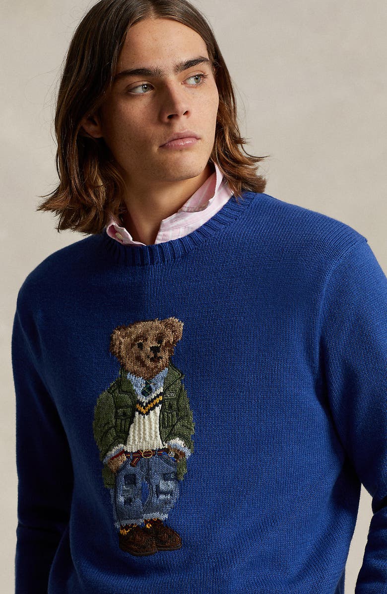 Polo Ralph Lauren Polo Bear Intarsia Sweater, Alternate, color,