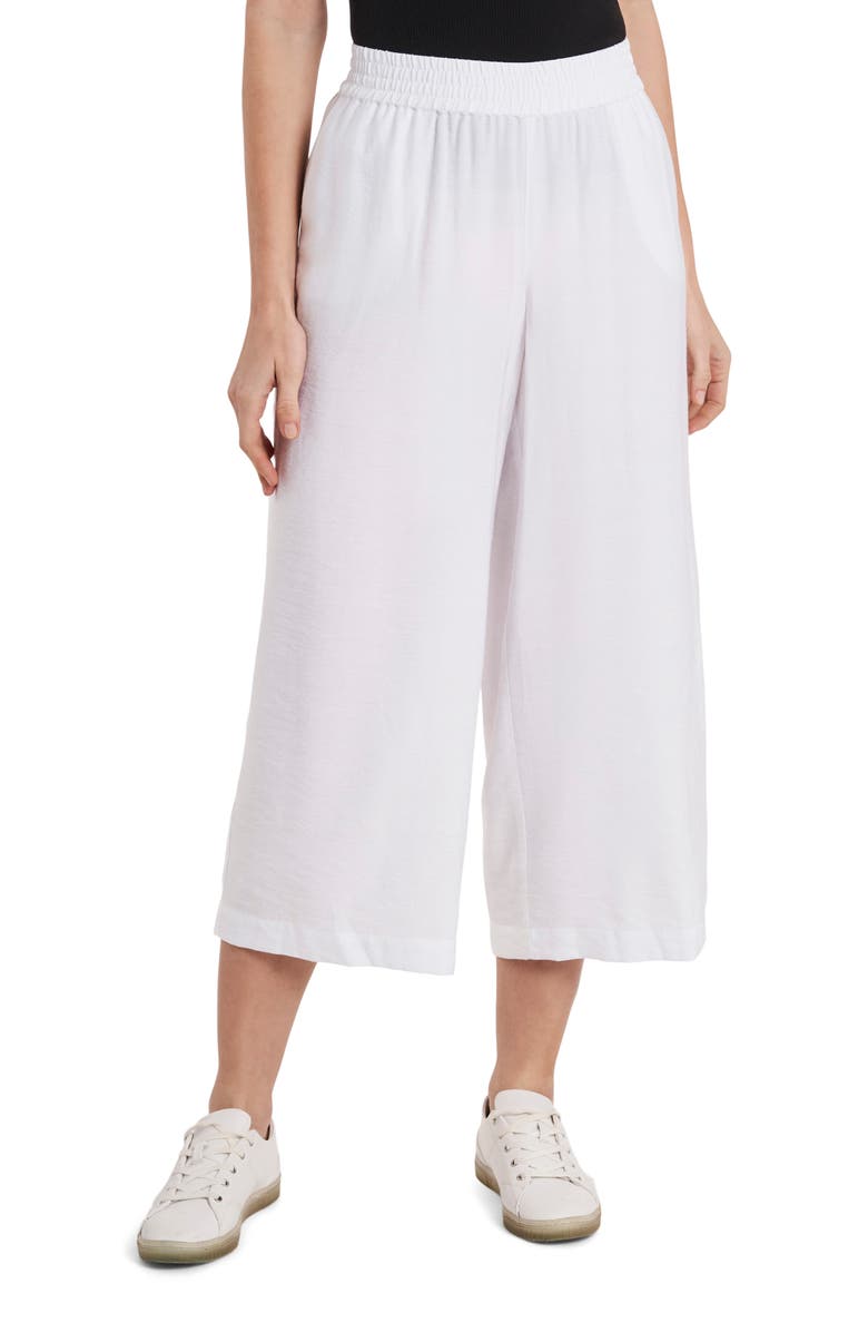 Vince Camuto Rumple Satin Crop Wide Leg Pants, Alternate, color, 