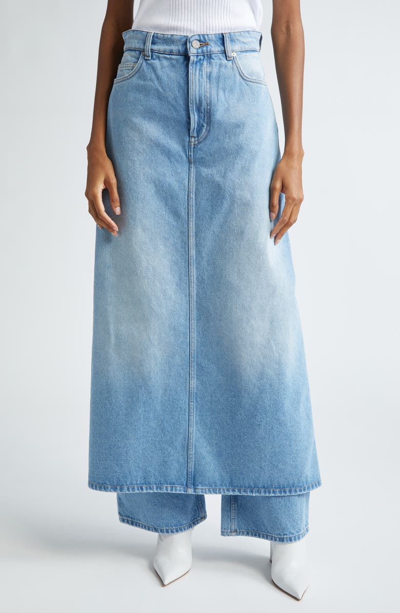 Jean Paul Gaultier The Denim Pant Skirt, Main, color,