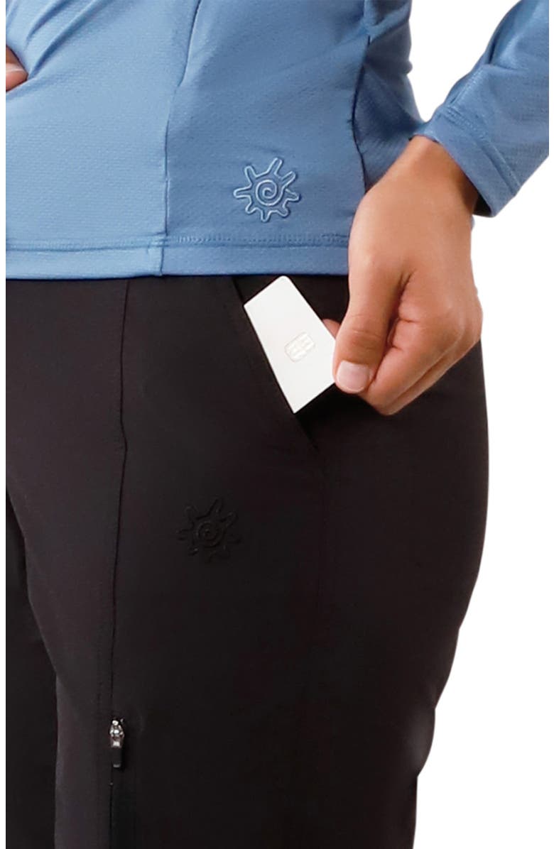 UV Skinz Walking Capris, Alternate, color, Black