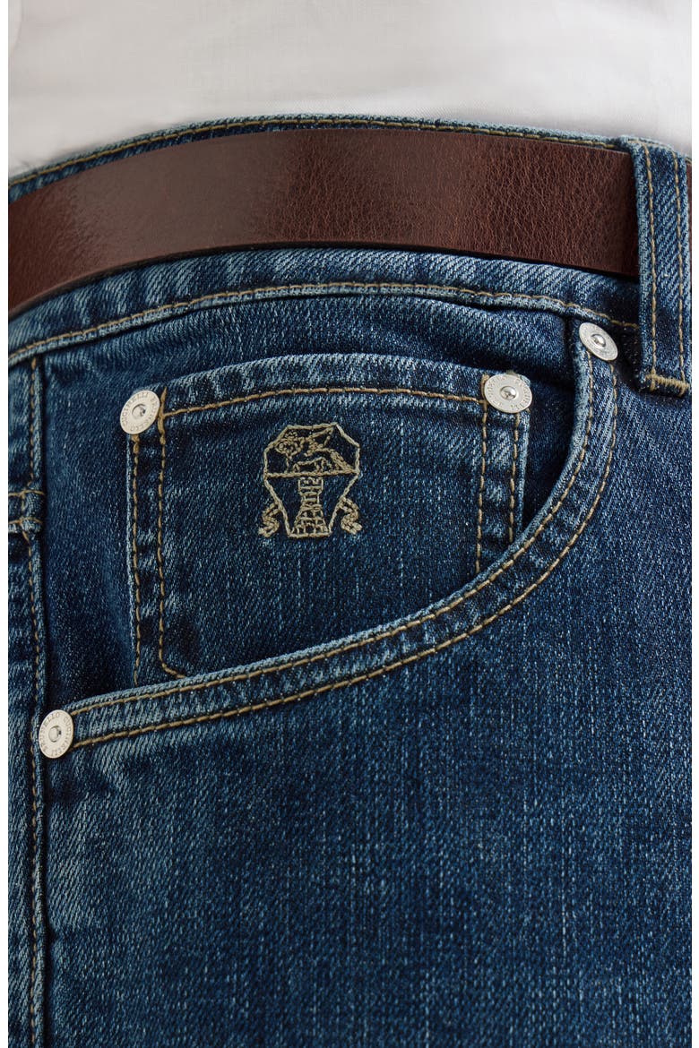 Comfort denim five-pocket trousers, Alternate, color, Dark Denim