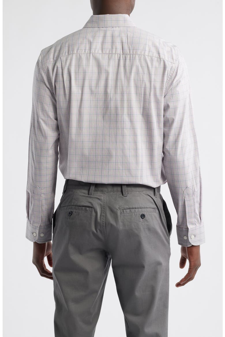 Academy Check Pima Cotton Button-Up Shirt, Alternate, color, GREY PLAID