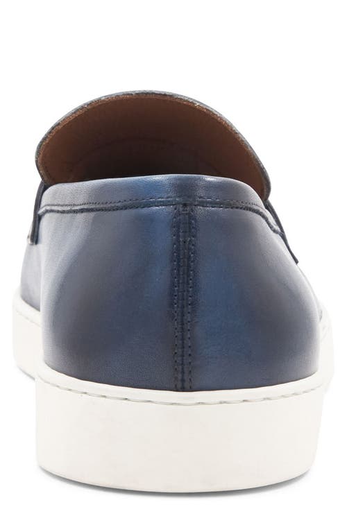 Bruno Magli Prato Penny Loafer In Navy