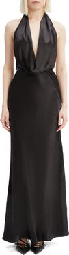 Bardot Nola Halter Neck Satin Dress