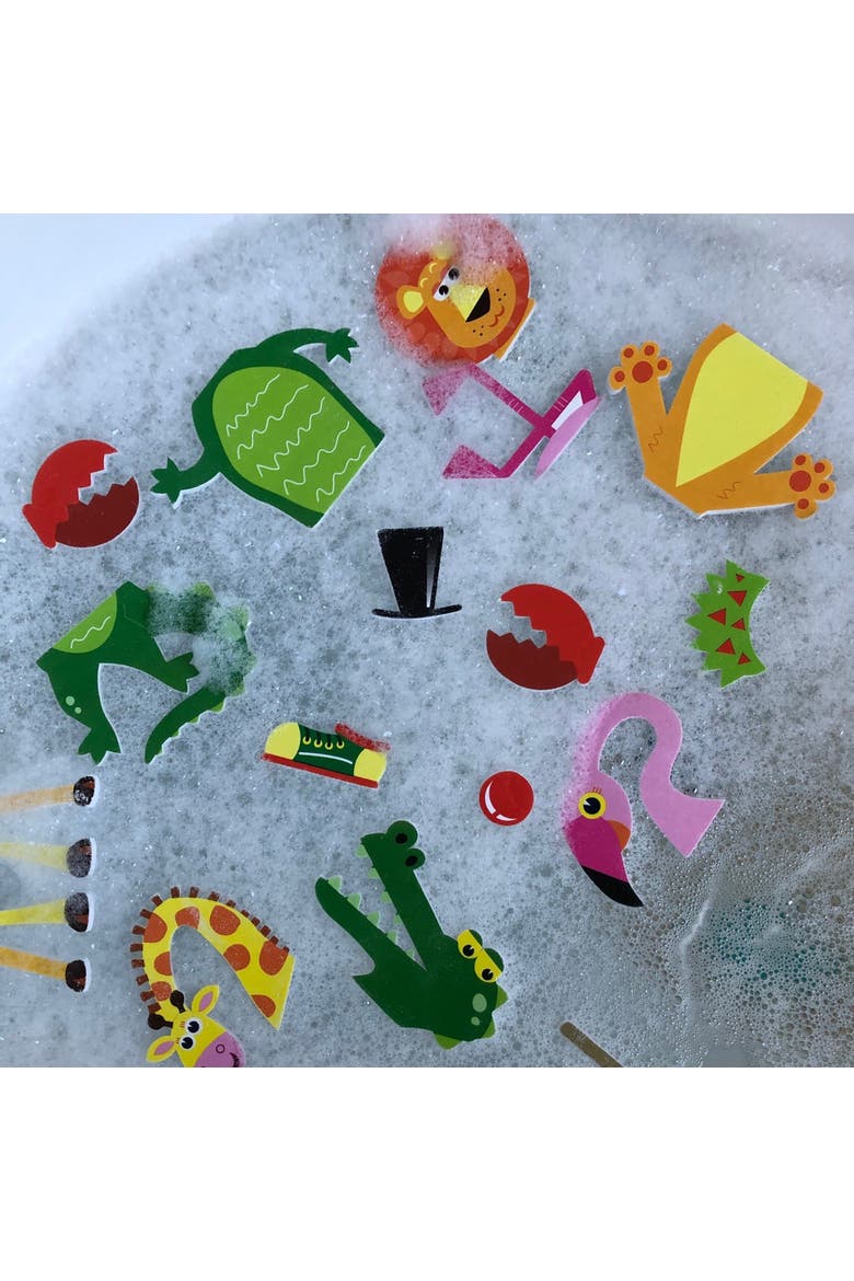 Weird & Wonderful Animals Bath Time Stickers Age 3+, Alternate, color, Multicolored
