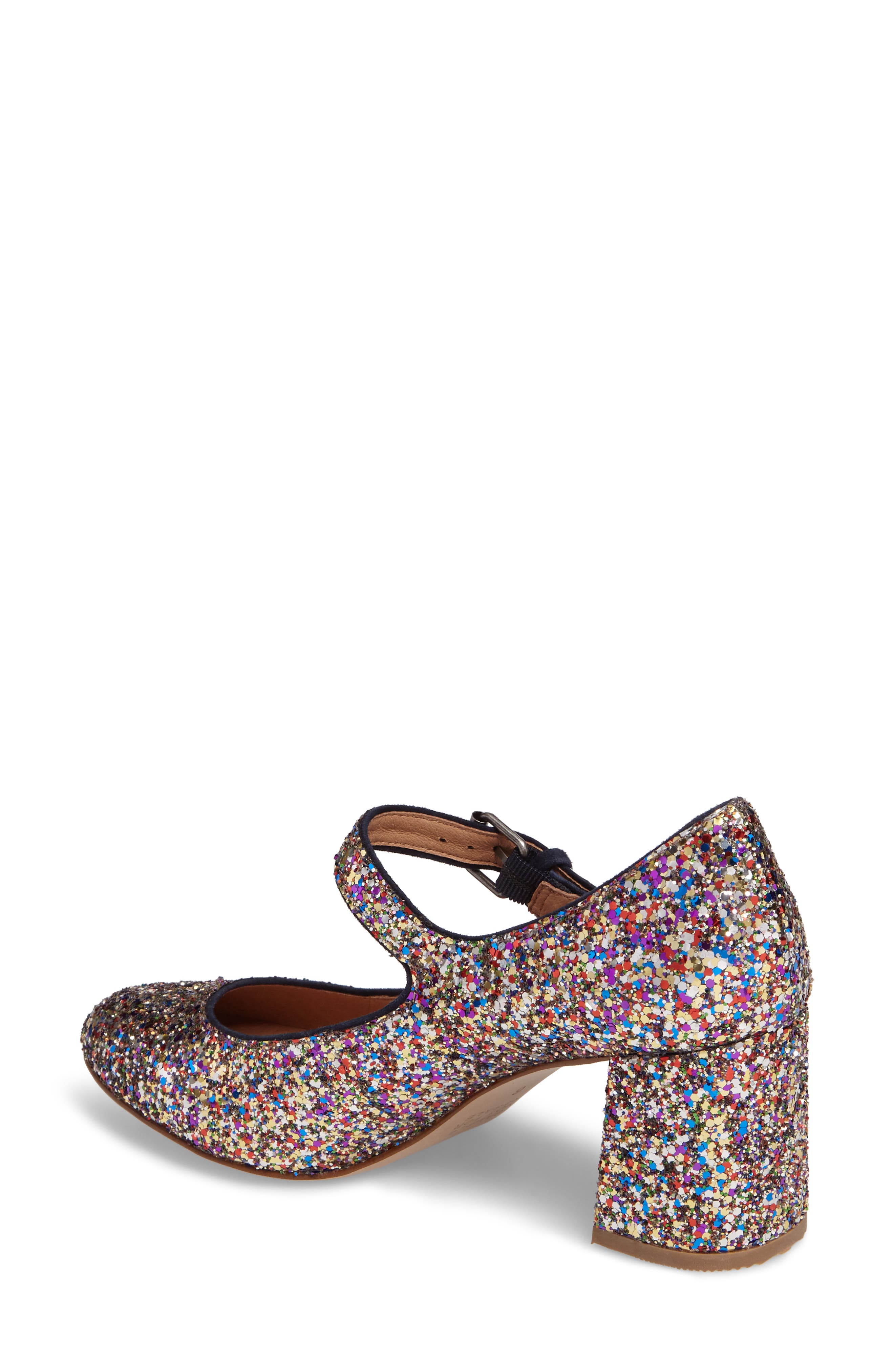 Madewell Zelda Glitter Mary Jane Pump, Alternate, color, 