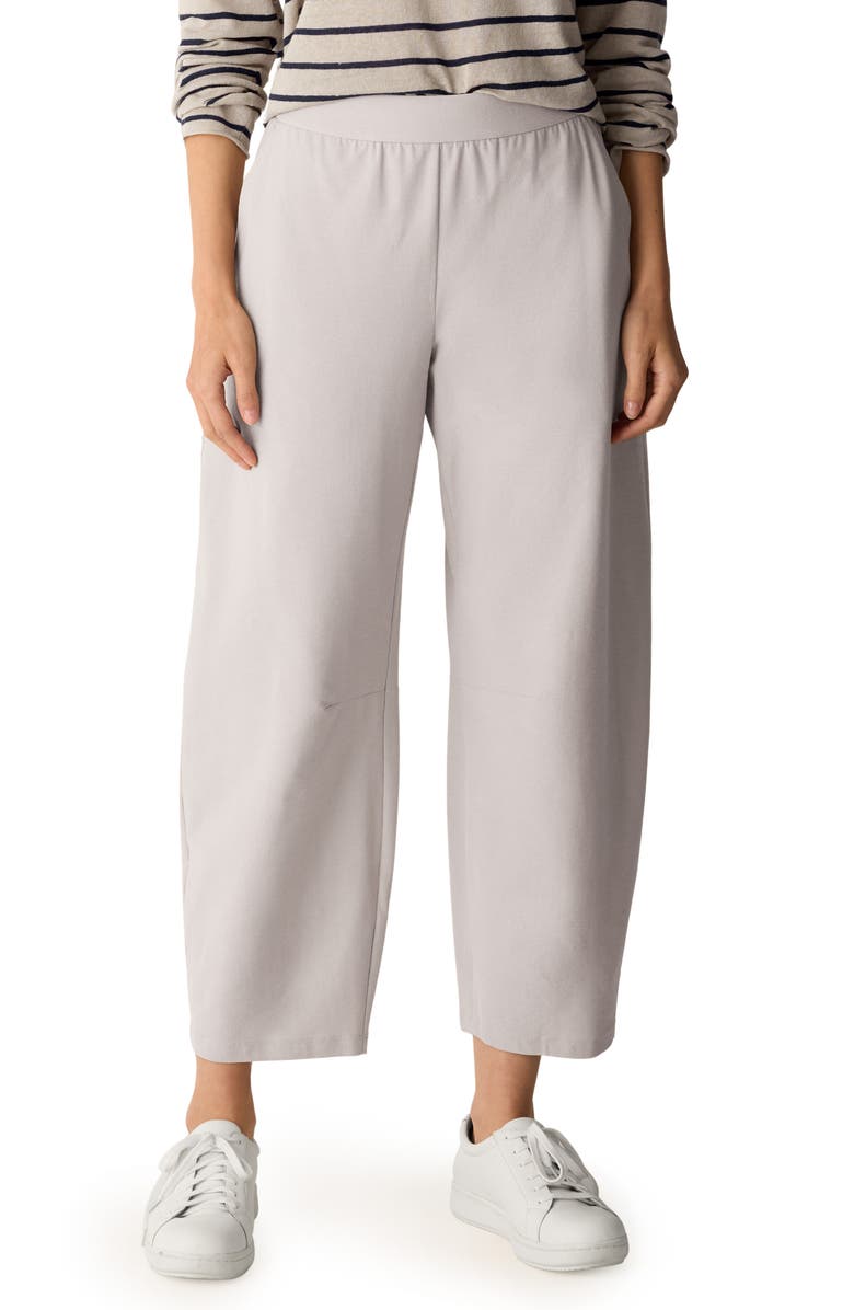 Eileen Fisher High Waist Ankle Pants, Main, color, Dove