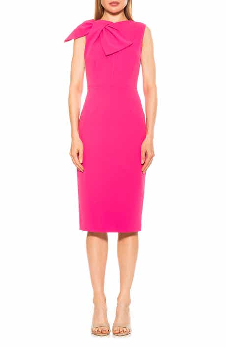 Alexia Admor Brigitta Bow Tie Bodice Midi Dress