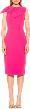 Alexia Admor Brigitta Bow Tie Bodice Midi Dress