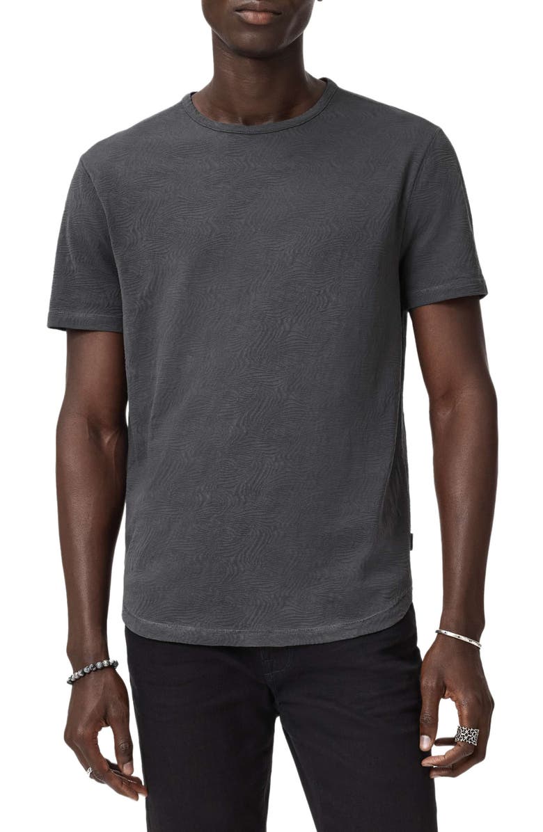 John Varvatos Blaise Wave Organic Cotton T-Shirt, Alternate, color, Iron Grey