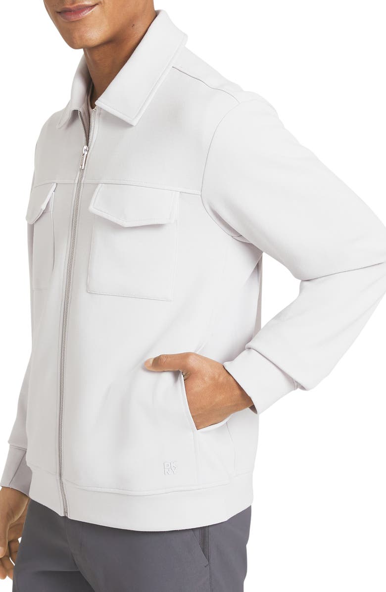 DKNY SPORTSWEAR Empire Knit Jacket, Alternate, color, Micro Chip