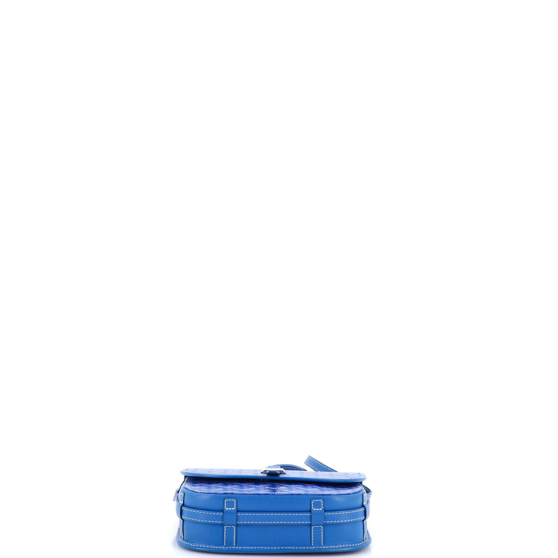 Pre-Owned Goyard Belvedere II Messenger Bag Coated Canvas PM, Alternate, color, Blue