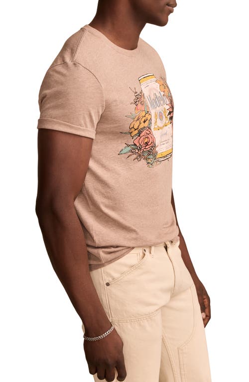 Lucky Brand Modelo Flowers Cotton Graphic T-shirt In Walnut