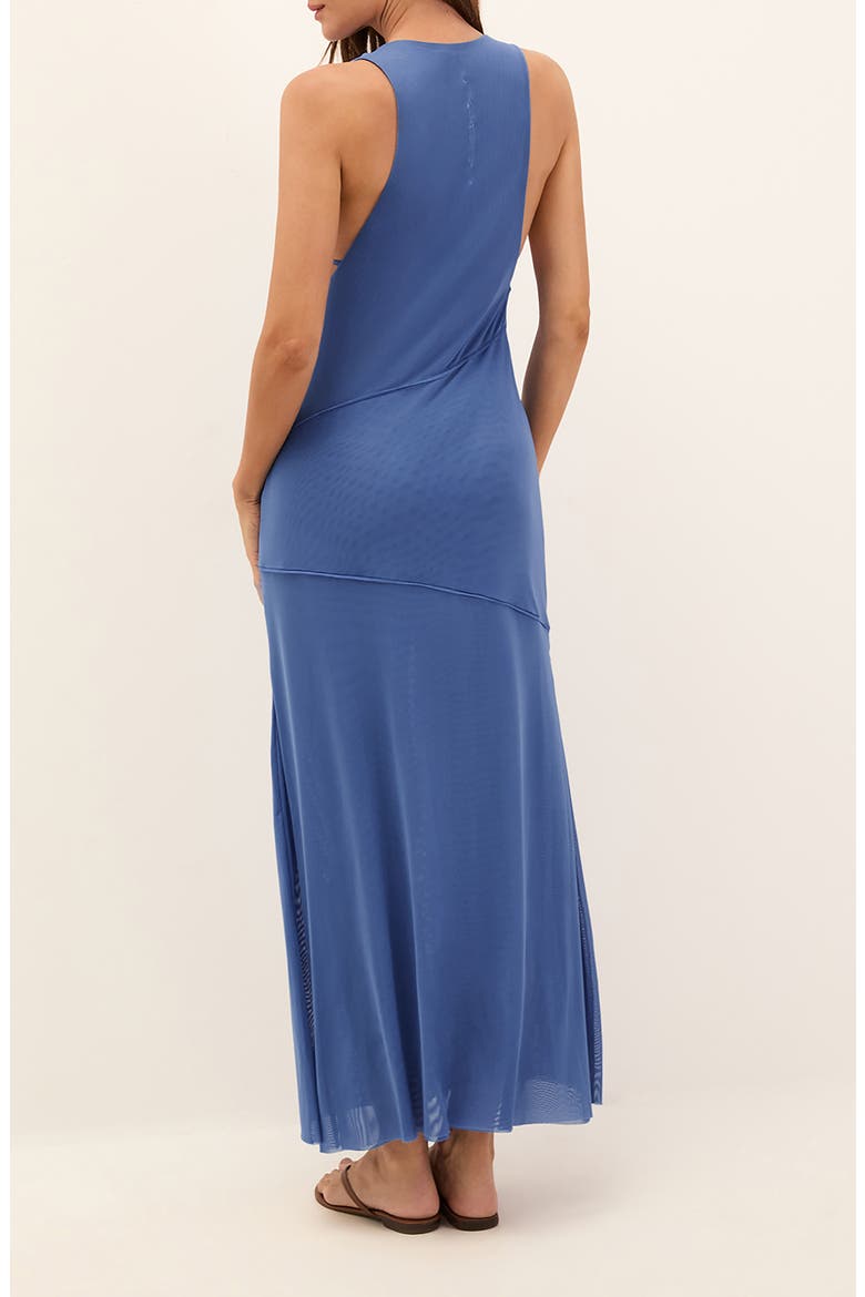 Taly Mesh Cover-Up Midi Dress, Alternate, color, BLUE