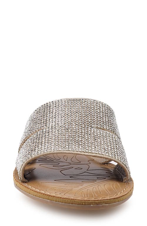 ROCK & CANDY ROCK AND CANDY DOUBLE CUTOUT CRYSTAL SLIDE SANDAL