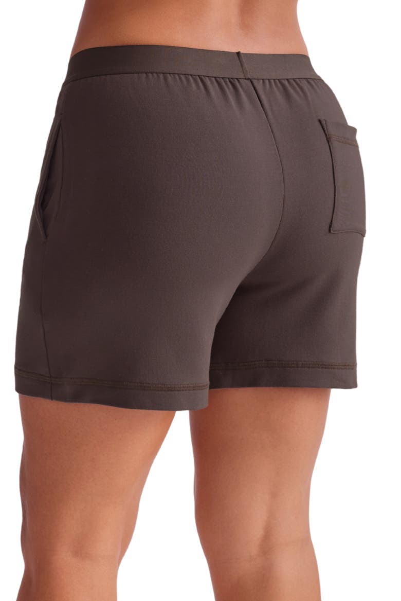 Made for You Boyfriend Boxer Sleep Shorts, Alternate, color, ESPRESSO