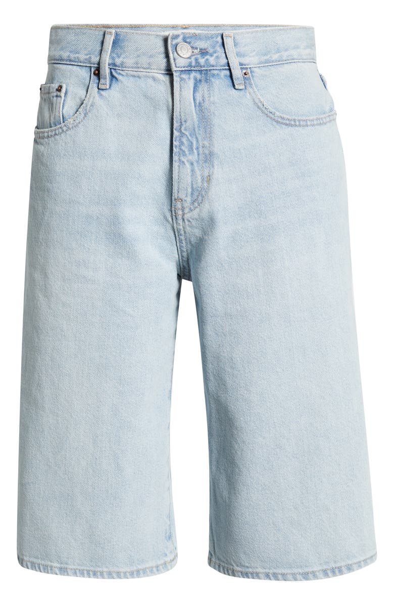 PacSun Sylvie Denim Bermuda Shorts, Alternate, color, Med Wash