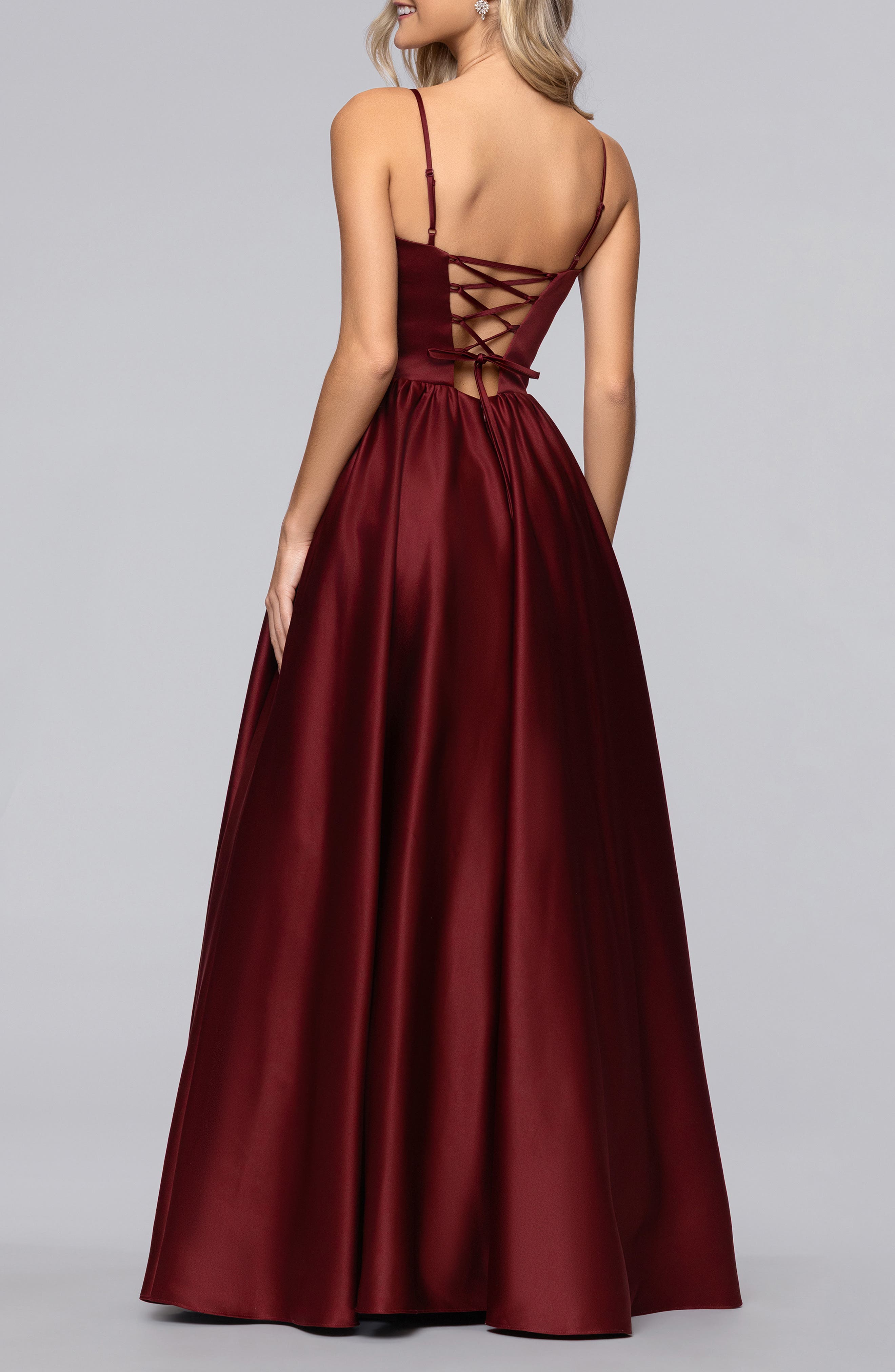Basque Waist Satin Gown - image 4