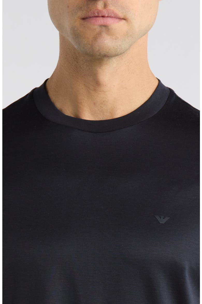 Lyocell & Cotton T-Shirt, Alternate, color, SOLID BLUE NAVY