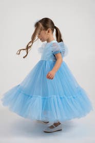Mini Celebrities Frozen Maxi Tulle Dress