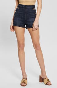 GUESS Janae Button Detail Shorts