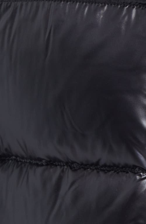 Herno Faux Fur Lined Water Repellent Quilted Down Jacket In Black