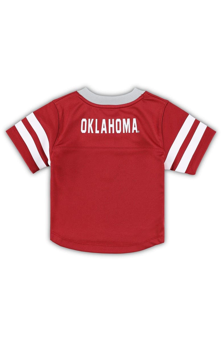 Outerstuff Toddler Crimson/Gray Oklahoma Sooners Red Zone Jersey & Pants Set, Alternate, color, 