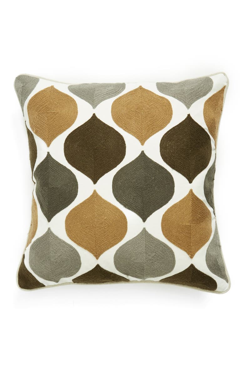 'Parma' Stitch Pillow, Main, color, BROWN