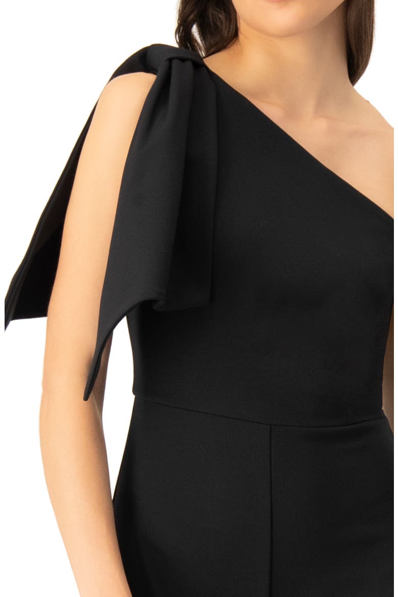One-Shoulder Wide-Leg Jumpsuit, Alternate, color, Black