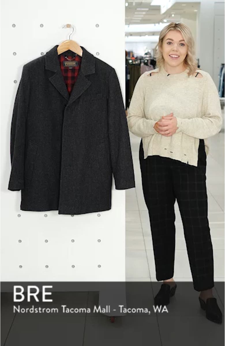 Iconic Textures Manhattan Wool Blend Top Coat, sales video thumbnail