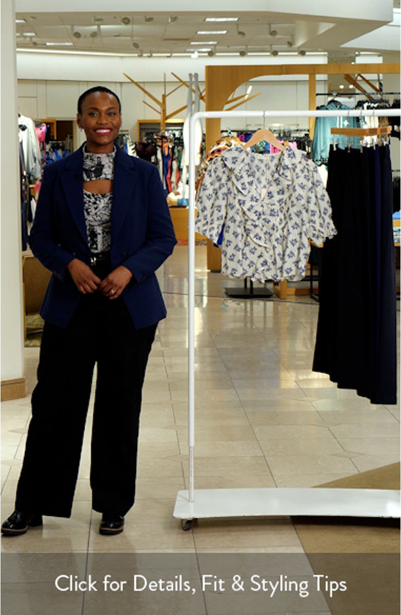 Henri Floral Organic Cotton Voile Top, sales video thumbnail