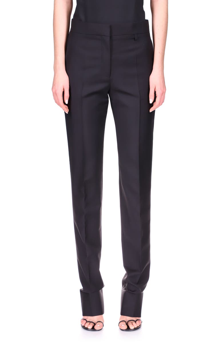 Givenchy High Waist Slim Fit Pants, Main, color, 