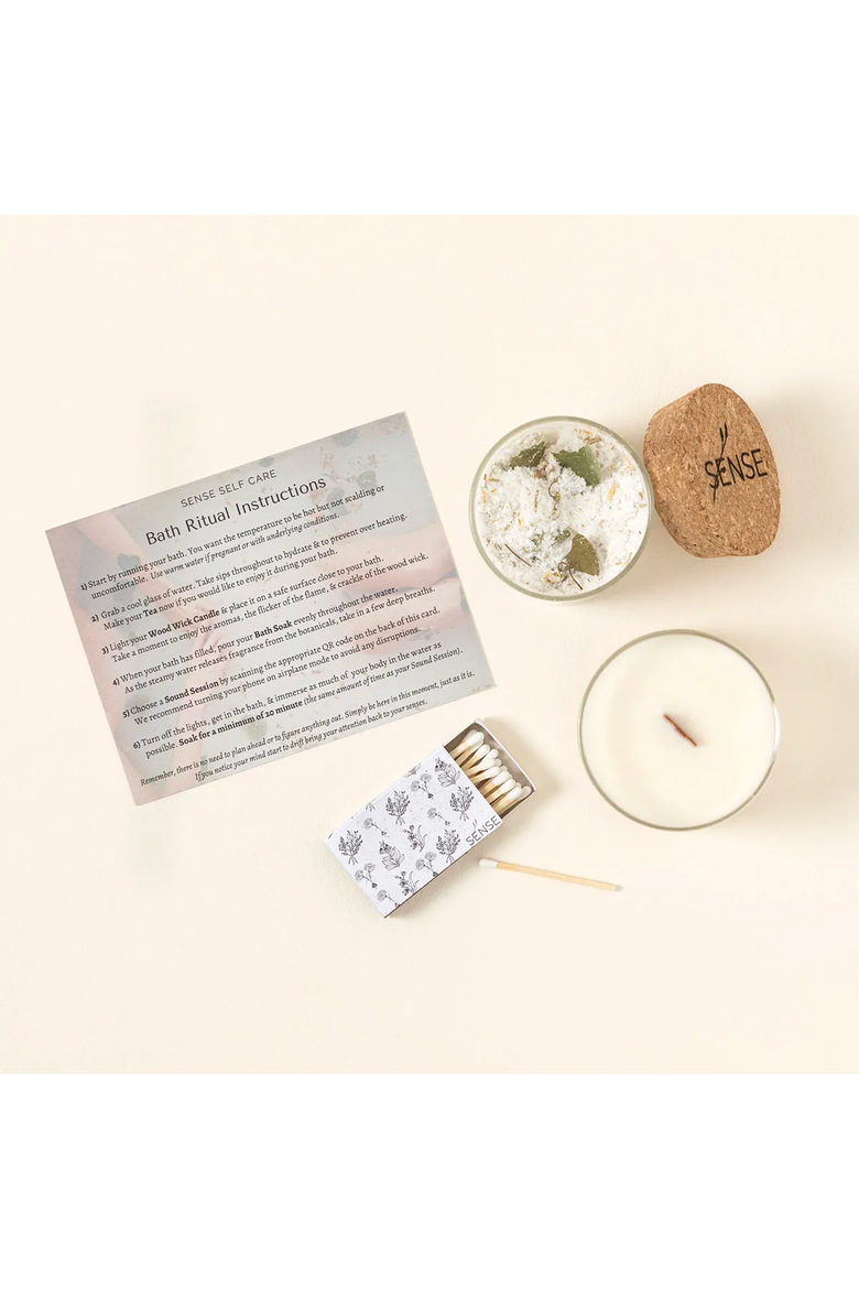 Soothing Eucalyptus Meditation Bath Set by Sense Self Care, Main, color, Multi