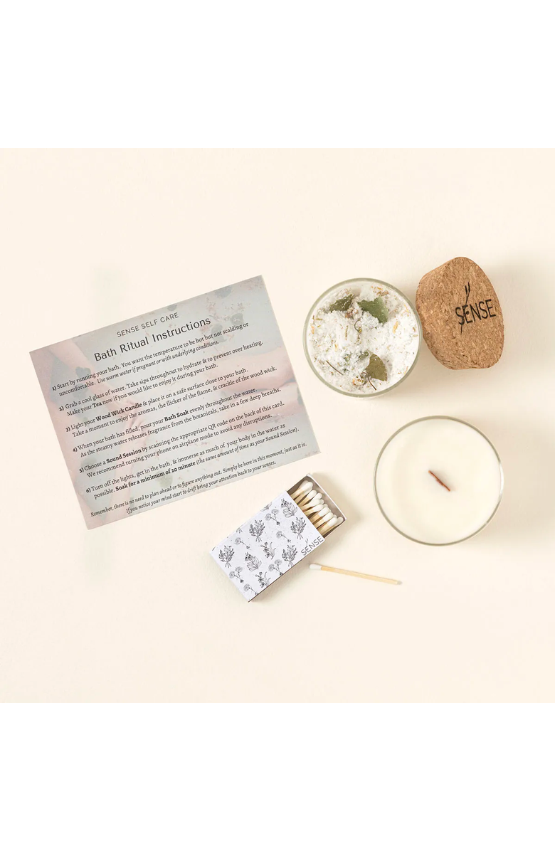 Uncommon Goods Soothing Eucalyptus Meditation Bath Set by Sense Self Care, Main, color, Multi