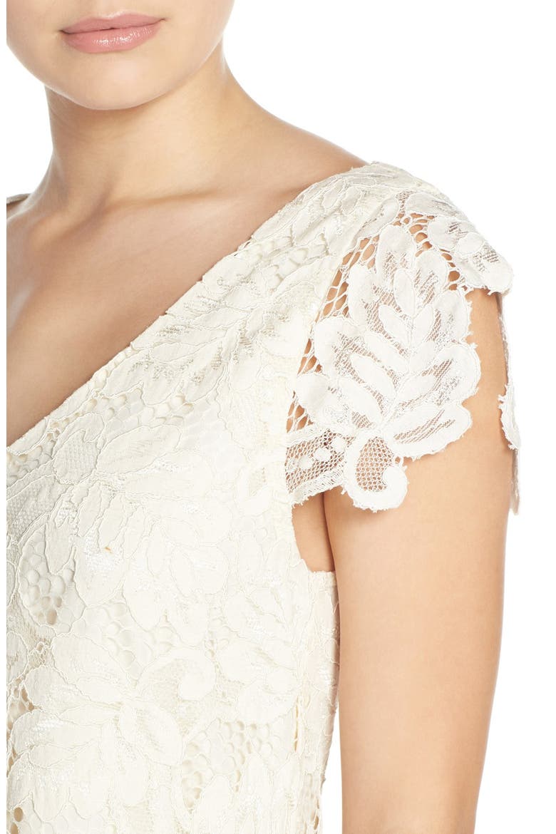 BB Dakota Jacqueline Lace Shift Dress, Alternate, color, IVORYDNU