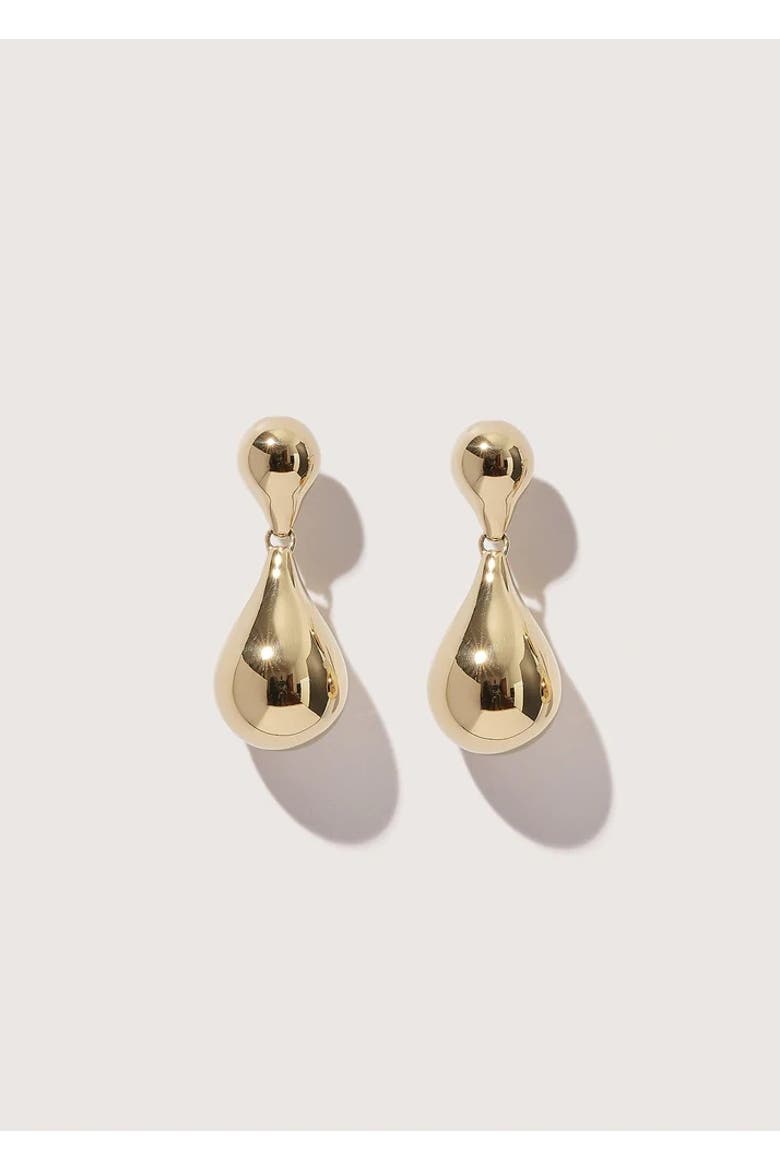 14kt Gold Stilla Duo Earrings, Main, color, Yellow Toned Gold