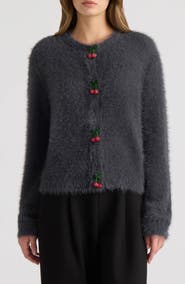 NVLT Cherry Front Cardigan