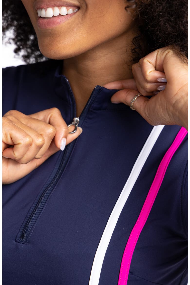 No Break Sleeveless Golf Dress, Alternate, color, NAVY