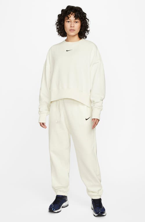 Nike Phoenix Fleece Crewneck Sweatshirt In White