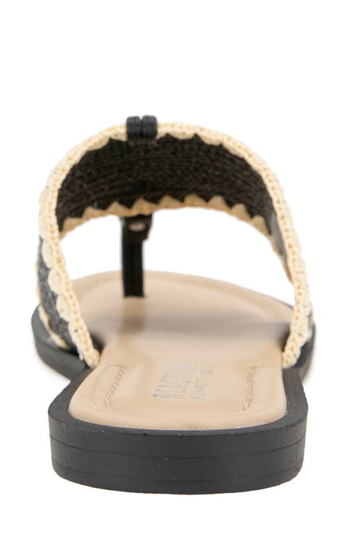 Reaction Kenneth Cole Sabriya Slide Sandal In Black Raffia