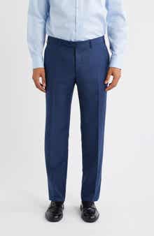 Canali Siena Regular Fit Wool Pants