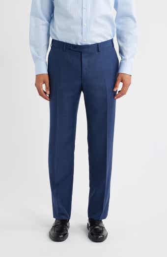Canali Siena Regular Fit Wool Pants