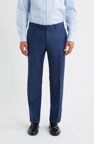 Canali Siena Regular Fit Wool Pants