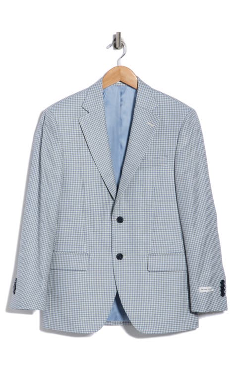 Flynn Classic Fit Houndstooth Wool Blend Sport Coat (Regular, Short & Long)