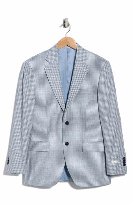 Peter Millar Flynn Classic Fit Houndstooth Wool Blend Sport Coat